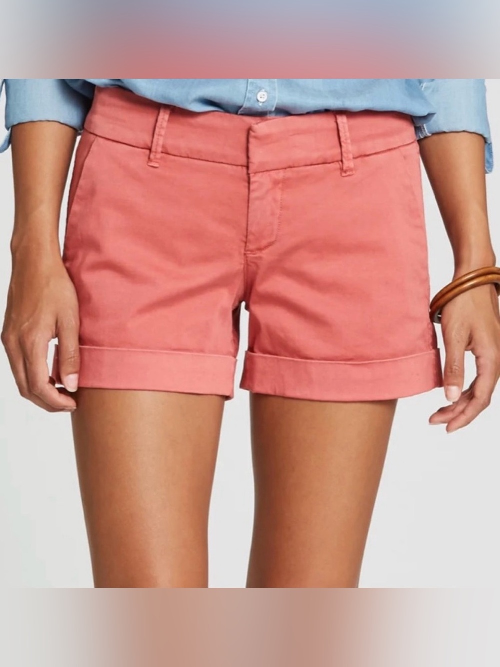 Dear John Pink Cotton Blend Shorts Size 27